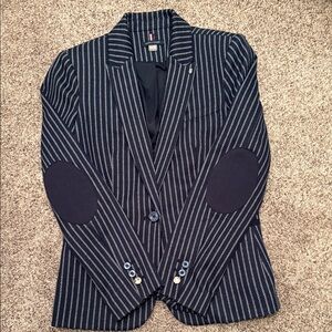Tommy Hilfiger Dark Blue Pinstripe Blazer
